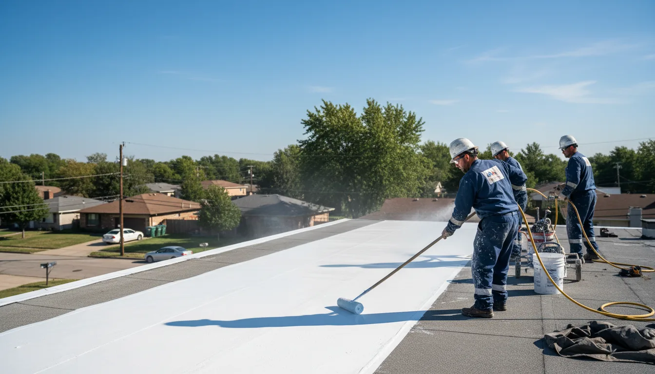 Commercial roof coating in Blanchard, OK near me